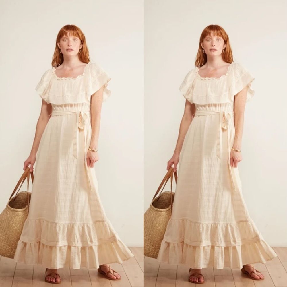 Anthropologie Jayda Ruffled Maxi Dress